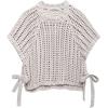 imageAiloqing Womens Casual Knit Sweater Vest Cropped Pullover Sweaters Hollow Out Loose Tank TopGrey