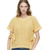 imageAiloqing Womens Casual Knit Sweater Vest Cropped Pullover Sweaters Hollow Out Loose Tank TopYellow
