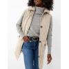 imageAiloqing Womens Long Puffer Vest Winter Quilted Sleeveless Zip Up Long Jacket Vest GiletApricot