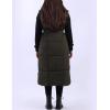 imageAiloqing Womens Long Puffer Vest Winter Quilted Sleeveless Zip Up Long Jacket Vest GiletArmygreen