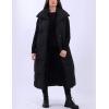 imageAiloqing Womens Long Puffer Vest Winter Quilted Sleeveless Zip Up Long Jacket Vest GiletBlack