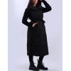 imageAiloqing Womens Long Puffer Vest Winter Quilted Sleeveless Zip Up Long Jacket Vest GiletBlack