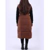 imageAiloqing Womens Long Puffer Vest Winter Quilted Sleeveless Zip Up Long Jacket Vest GiletBrown