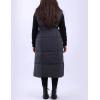 imageAiloqing Womens Long Puffer Vest Winter Quilted Sleeveless Zip Up Long Jacket Vest GiletGrey