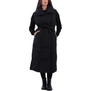 imageAiloqing Womens Long Puffer Vest Winter Quilted Sleeveless Zip Up Long Jacket Vest GiletBlack