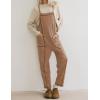 imageAiloqing Womens Wide Leg Overalls Loose Casual Outfits Jumpsuits 2025 Winter Sleeveless Rompers with PocketsKhaki