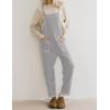 imageAiloqing Womens Wide Leg Overalls Loose Casual Outfits Jumpsuits 2025 Winter Sleeveless Rompers with PocketsLightgrey