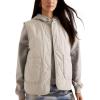 imageAiloqing Womens Quilted Puffer Vest Button Down Winter Lightweight Padded Gilet Outerwear with PocketsBeige
