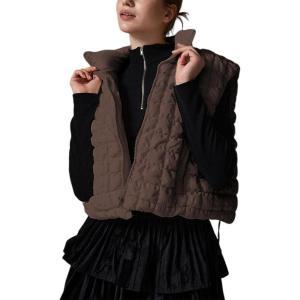 imageAiloqing Womens Quilted Puffer Vest 2025 Winter Casual Warm Zip Up Sleeveless Vest Bubble Padded Gilet TopsCoffee