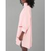 imageAiloqing Swimsuit Coverup Womens V Neck 34 Sleeve Casual Shirt Dress with PocketsPink