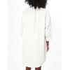 imageAiloqing Swimsuit Coverup Womens V Neck 34 Sleeve Casual Shirt Dress with PocketsWhite