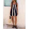 image:imageAiloqing 2026 Women Summer Mini Dress Color Block Casual Beach Overall Dresses Cover Ups Vocation ClothingBlack