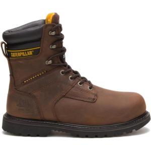 imageCat Footwear Mens Salvo 8quot Waterproof Steel Toe Thinsulate Work BootDark Brown