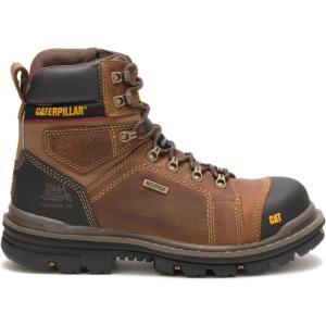 imageCat Footwear Mens Hauler 6quot Waterproof Composite Toe Work BootDark Beige