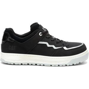 image:imageCAT mens Streamline Court Composite ToeBlack NubuckSilver