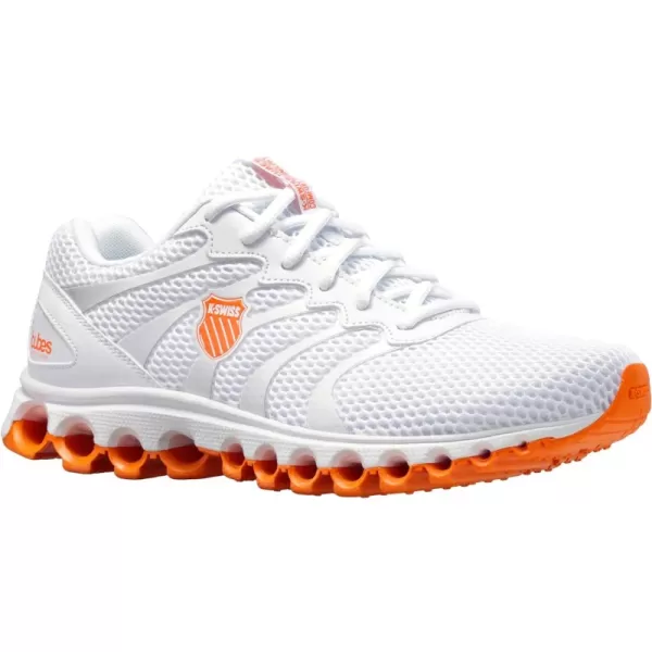 White/Vibrant Orange