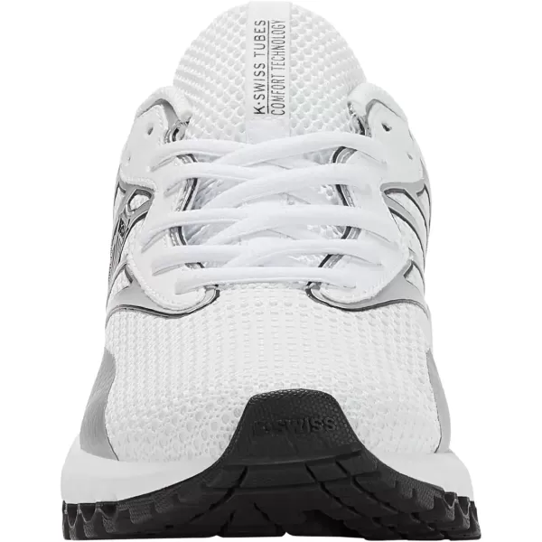 imageKSwiss Mens Tubes Sport Training ShoeWhiteBlackSilver