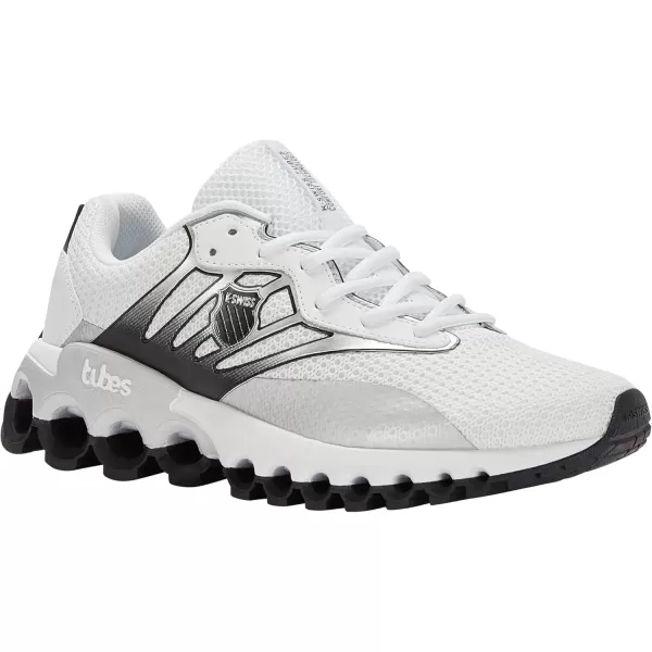 imageKSwiss Mens Tubes Sport Training ShoeWhiteBlackSilver