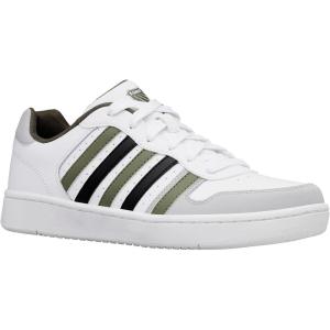 imageKSwiss Mens Court Palisades SneakerWhiteDeep Lichen GreenBlack