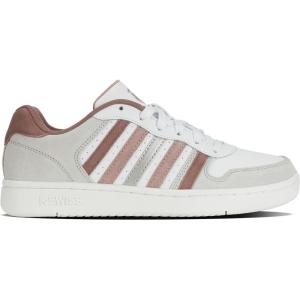 imageKSwiss Womens Court Palisades SneakerWhiteFawnAntlerSilver