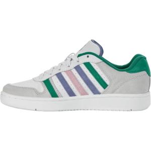 imageKSwiss Womens Court Palisades SneakerWhitePepper GreenAshleigh BlueLilac Snow