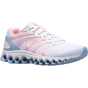 imageKSwiss Womens Tubes 200 Training ShoeWhiteChambray BlueSand Coral