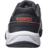 imageKSwiss Mens Bigshot Light 4 Tennis ShoeAsphaltWhiteSpicy Orange