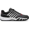 imageKSwiss Mens Bigshot Light 4 Tennis ShoeBlackWhitePoppy Red