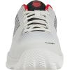 imageKSwiss Mens Hypercourt Express 2 HB  Clay Court Tennis ShoeBright WhiteStretch LimoHigh Risk Red