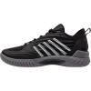 imageKSwiss Mens Hypercourt Supreme 2 Tennis ShoeBlackSteel GrayFirey Red