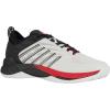 imageKSwiss Mens Hypercourt Supreme 2 Tennis ShoeBright WhiteStretch LimoHigh Risk Red