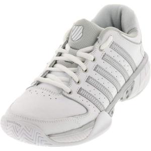imageKSwiss Hypercourt Express Leather Womens Tennis Shoe WhiteSilverGlacier GreyWhiteSilverGlacier Gray