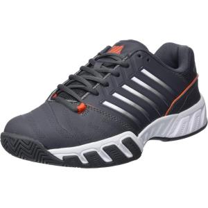 imageKSwiss Mens Bigshot Light 4 Tennis ShoeAsphaltWhiteSpicy Orange