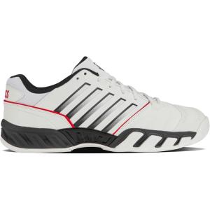 imageKSwiss Mens Bigshot Light 4 Tennis ShoeBright WhiteStretch LimoHigh Risk Red