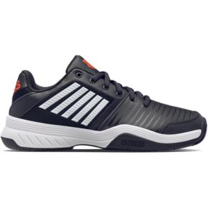 imageKSwiss Mens Court Express Tennis ShoeJet BlackWhiteSpicy Orange