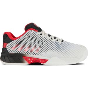 imageKSwiss Mens Hypercourt Express 2 Tennis ShoeBright WhiteStretch LimoHigh Risk Red