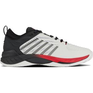 imageKSwiss Mens Hypercourt Supreme 2 Tennis ShoeBright WhiteStretch LimoHigh Risk Red