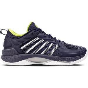 imageKSwiss Mens Hypercourt Supreme 2 Tennis ShoePeacoatWhiteLime Green