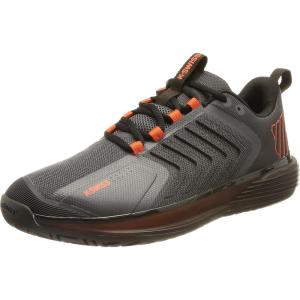imageKSwiss Mens Ultrashot 3 Tennis ShoeAsphaltJet BlackSpicy Orange