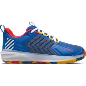 imageKSwiss Mens Ultrashot 3 Tennis ShoeClassic BlueBerry RedLemon Chrome