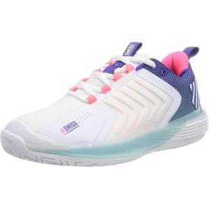 imageKSwiss Mens Ultrashot 3 Tennis ShoeWhiteLibertyBlue Turquoise