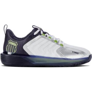 imageKSwiss Mens Ultrashot 3 Tennis ShoeWhitePeacoatLime Green