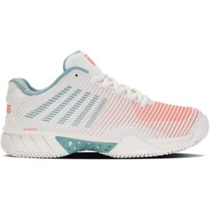 imageKSwiss Womens Hypercourt Express 2 HB  Clay Court Tennis ShoeBlanc De BlancNile BlueDesert Flower