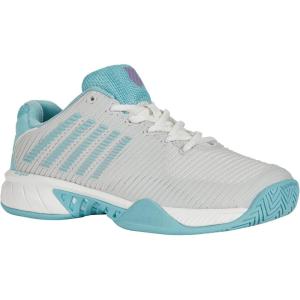 imageKSwiss Womens Hypercourt Express 2 Tennis ShoeBrilliant WhiteAngel BlueSheer Lilac