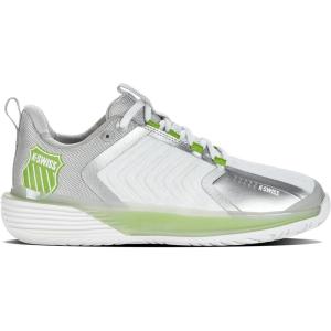 imageKSwiss Womens Ultrashot 3 Tennis ShoeWhiteGray VioletLime Green
