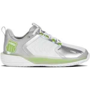 imageKSwiss Womens Ultrashot 3 Tennis ShoeWhiteGray VioletLime GreenM