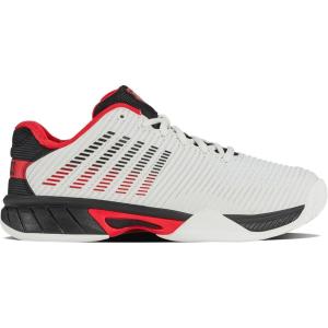 imageKSwiss Kids Hypercourt Express 2 Tennis ShoeBright WhiteStretch LimoHigh Risk Red