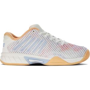 imageKSwiss Kids Hypercourt Express 2 Tennis ShoeStar WhitePeach FuzzHeather