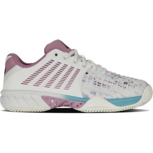 imageKSwiss Womens Express Light 3 Padel ShoeSnow WhiteLilasPastel Turquoise
