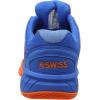imageKSwiss Mens Hypercourt Express Leather Tennis ShoeBlue Brilliant BlueNeon Orange 427m